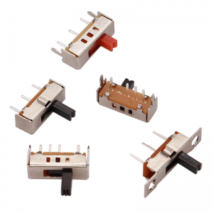 slide switch SS13D07 Single-row four-pin micro toggle switch , vertical toggle switch for electrical appliances, 3, 4, 5, and 6 positions sliding switch