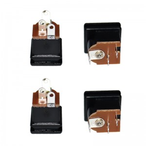 DC socket DC-207, direct insertion audio socket, two-pin copper pin power charging socket