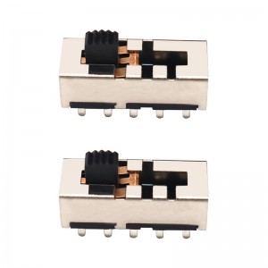 slide switch SS24H25 without ears, short pins, vertical pull, high current audio switch, electronic switch for home appliances