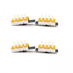 slide switch SS23L16, high current, three-position, double-row, 8-pin, shredder switch, vertical sliding switch for mechanical equipment