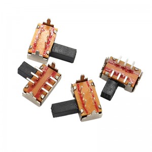 Miniature slide switch SK22D02, a small switch for electronic, electrical, communication and industrial control with two band ranges of 2P and 2T