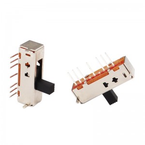 slide switch SS16D03 single-row 7-pin sliding switch, lamp temperature and color adjustment lamp vertical toggle slider switch