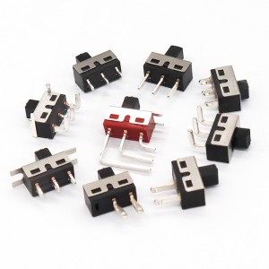 slide switch SS12D10 electronic toy sliding switch 2-position 3-pin single-stage band switch