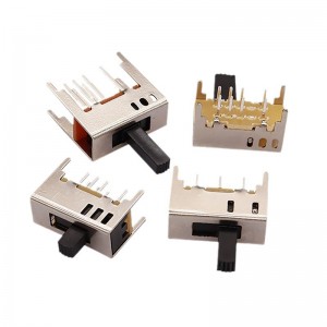 slide switch SS23D03, double-row eight-pin three-position, push switch customized micro sliding switch for home appliances