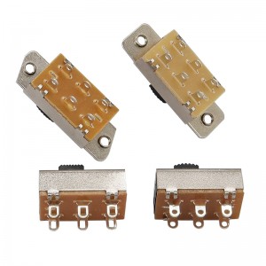 slide switch SS23F19, double-row 6-pin three-position slide switch, car navigation DVD slide switch
