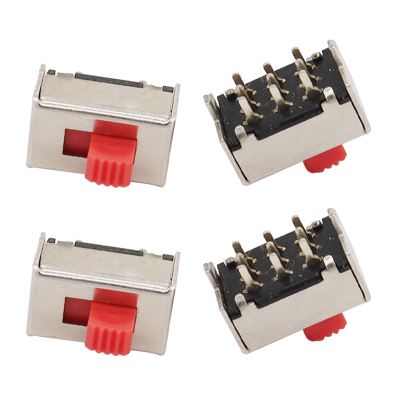 slide switch SS32F07 two-position slide switch, three-way on-off side-position two-position slide micro mini electronic switch
