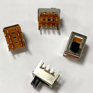 slide switch SS23F06 3-position, 10-pin design for LED lights -- Dongguan Factory Direct